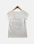 White T-shirt print FM